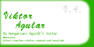 viktor agular business card